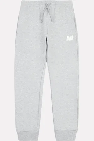 New Balance Boys 100% Cotton French Terry Stacked Logo Joggers7