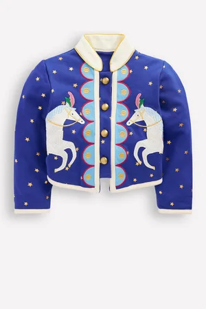 Boden Appliqué Military 100% Cotton Jacket11-12 jr
