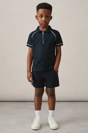 Reiss Lolland Cotton Textured Half-Zip Polo Shirt6