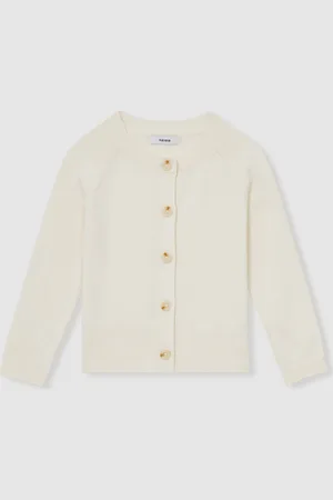 Reiss Ottie Cotton Crew-Neck Cardigan158164cm