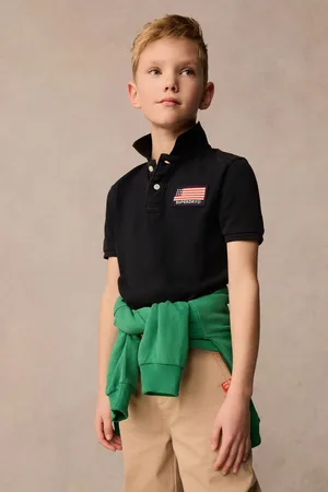 Superdry 100% Organic Cotton Classic Flag Polo Shirt10 Jaar (140cm)