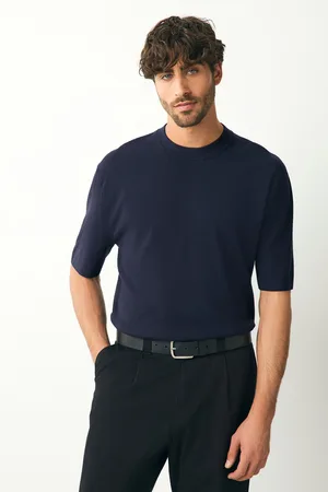 Next Relaxed Fit Premium Short Sleeve Knitted Crew T-Shirtxlarge