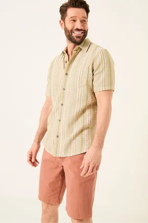 Fat Face Short Sleeve Holt Stripe Shirtmedium