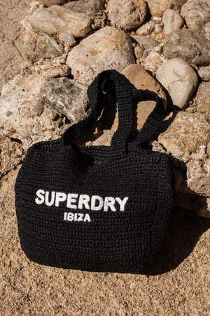 Superdry Crochet City 100% Cotton Tote Bageen