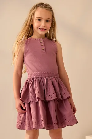 Next Tiered Skirt 100% Cotton Dress (3-12yrs)5 Jaar (110cm)