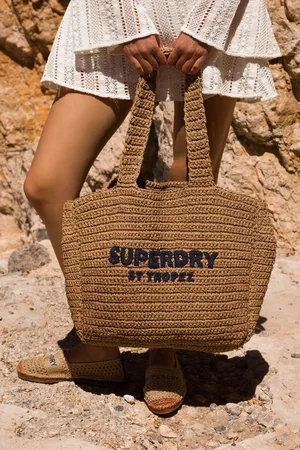 Superdry Crochet City 100% Cotton Tote BagEén