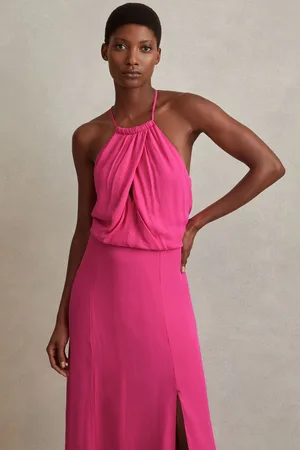 Reiss Elliana midi-jurk met gedrapeerde voorkantEU 32 (UK 4)