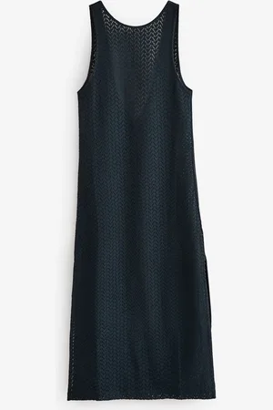 Roxy Playa Mood Gehaakte midi-strandjurk van 100% katoenlarge