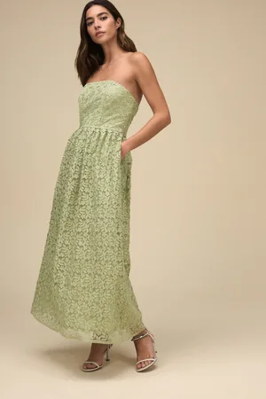 Next N. Premium Occasion Lace Bandeau Maxi DressEU 36 (UK 8)