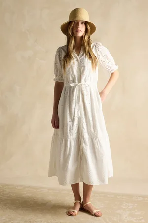 Joules Juliana midi-jurk met broderieEU 34 (UK 6)