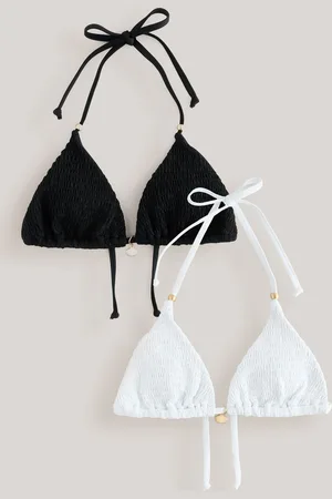 Next Shirred Triangle Bikini Tops 2 PackEU 44 (UK 16)