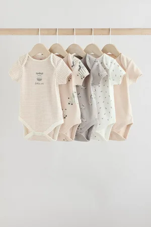 Next Baby Bodysuits met Korte mouwen 100% katoen 5 verpakking9298cm