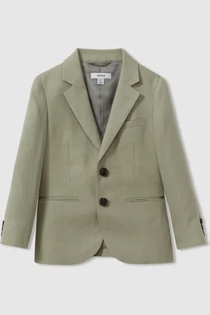 Reiss Kin Linen Single Breasted Blazer158164cm
