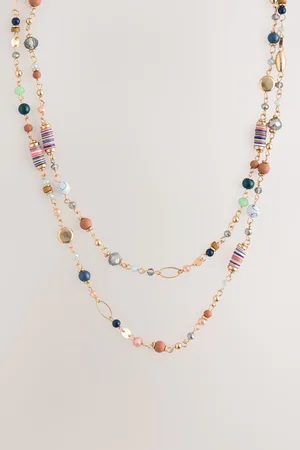 Next Colour Beaded Long NecklaceEén