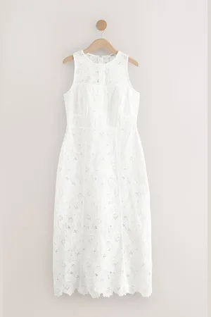 Next Sleeveless Lace Midi Corset Detail DressEU 38 (UK 10)