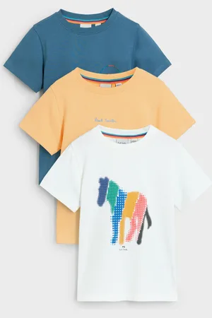 Paul Smith Signature T-shirts voor jongens, verpakking van 37 Jaar (122cm)