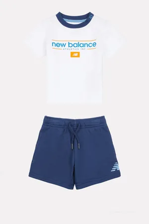 New Balance Kids 100% Cotton Athletic Shoes T-Shirt & Shorts Set8692cm
