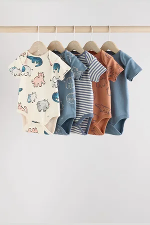 Next Verpakking van 5 babyrompertjes met korte mouw van 100% katoen7480cm