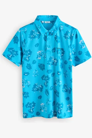 Calvin Klein Cyber Floral Printed Polo ShirtLarge