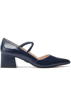 Moda In Pelle Garlande Elastic Cross Strap Block Heel Shoeseu37