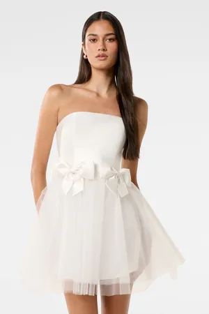 Forever New Camelia Strapless Tulle Skirt Mini Dress42