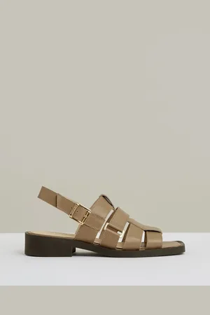 Reiss Marlie Leather Fisherman Sandalseu37