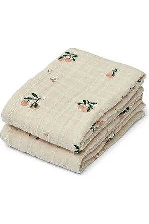 Liewood Grey 100% Organic Cotton Lewis Muslin Cloth 2 PackEén
