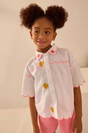 Next Embroidered 100% Cotton Shirt (3-16yrs)146152cm