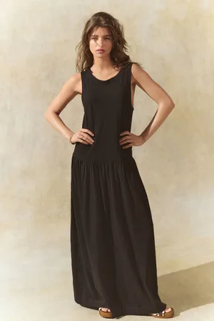 Next Maxi-jurk van jersey met verlaagde taillemedium