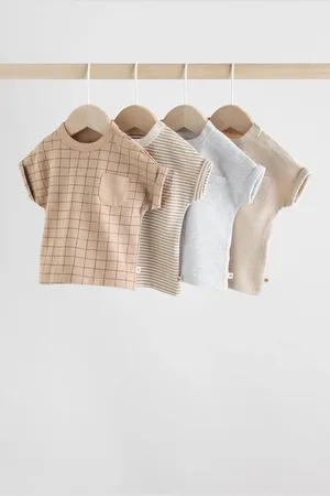 Next Baby Short Sleeve T-Shirts 4 Pack Set (0mths-2yrs)5662cm