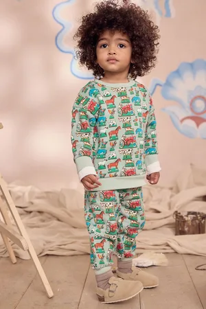 Next Cath Kidston Long Sleeve All-Over-Print Sweatshirt & Joggers Set (3mths-7yrs)110116cm