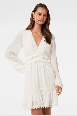 Forever New Elsa Trim High Low Mini Dress34