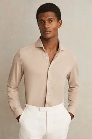 Reiss Bobby Regular-Fit Modal-Blend Cutaway Collar Shirtsmall