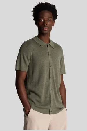 Lyle & Scott Blend Knitted Polo Shirtslarge