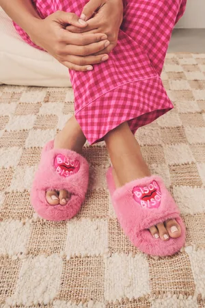 Next Faux Fur Sliders Slippersxlarge