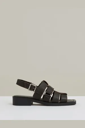 Reiss Marlie Leather Fisherman Sandalseu355