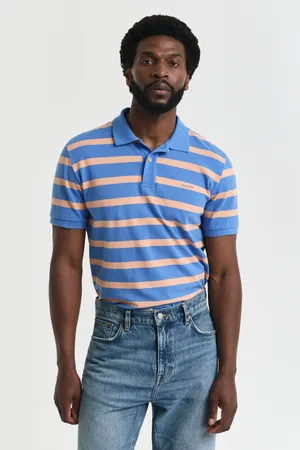 GANT Striped 100% Cotton Polo Shirtxlarge