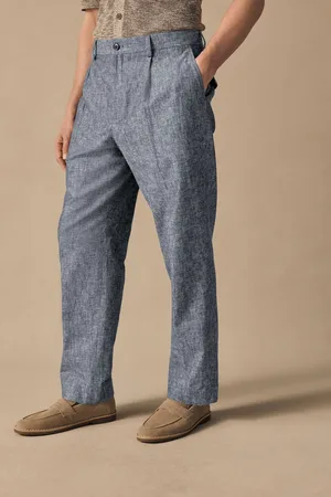 Next Slim-fit pantalon van linnenmix34 S