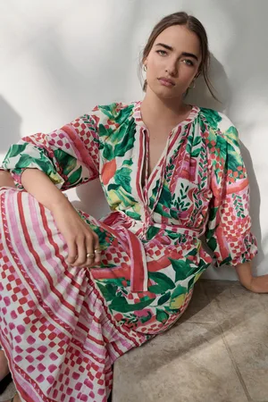 Next Tie Waist 100% Cotton Midi Shirt Dress40