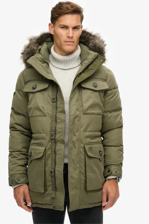 Superdry Chinook Faux Fur Parka 100% Cotton CoatXL