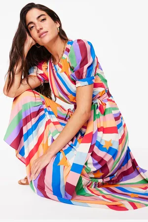 Boden Blouson Crew Neck Dress46