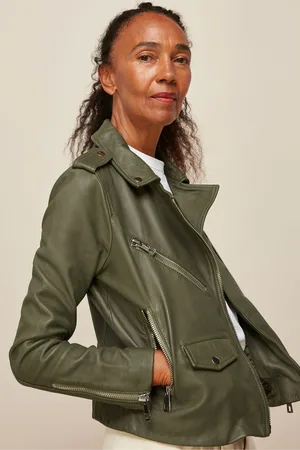 Whistles Agnes Pocket Leather Jacket34