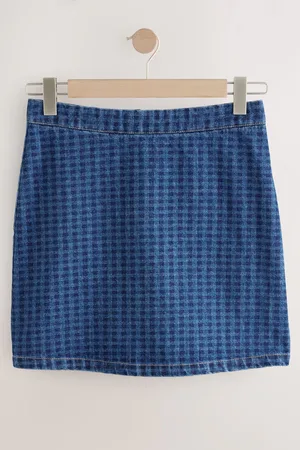Next Denim 100% Cotton Mini Skirt44long