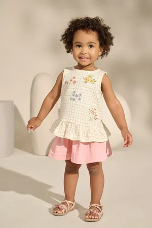 Next Set van 100% katoenen hemdje met een schootje en shorts (3mnd -7jr)110116cm