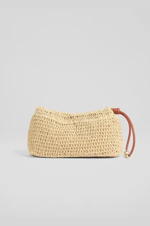 LK Bennett Isita Paper Paper Braided Clutch Bageen