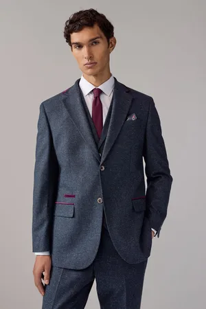 Next Regular Fit Trimmed Neppy Nova Fides Suit Jacket56 Long (UK 46 L)