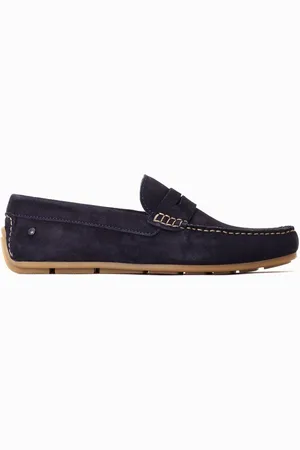 Base London Blue Collins Slip-On Loafersuk11eu45