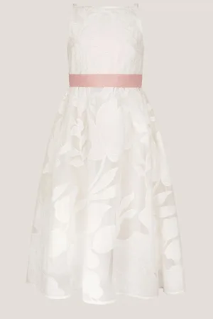 Monsoon Floral Embroidered Maxi Party Dress140146cm