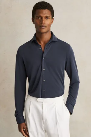 Reiss Bobby Regular-Fit Modal-Blend Cutaway Collar Shirtmedium