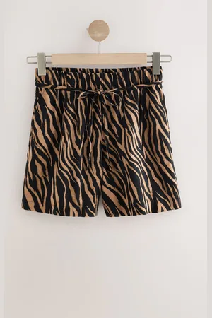 Next Tie Waist Linen Blend Boy Shorts38long